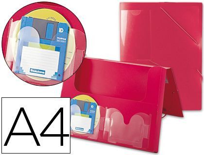 Carpeta Beautone Portadocumentos 36900 Polipropileno Din A4 Roja Lomo 50 Mm