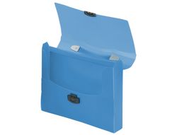 Carpeta Beautone Portadocumentos Broche 34622 Polipropileno Din A4 Azul Transparente con Asa