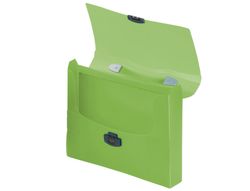 Carpeta Beautone Portadocumentos Broche 34623 Polipropileno Din A4 Verde Transparente con Asa