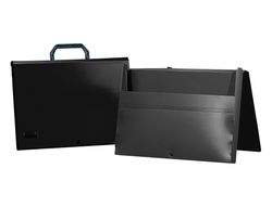 Carpeta Beautone Portadocumentos Broche 34865 Polipropileno Din A4 Negra -Con Asa