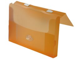 Carpeta Beautone Portadocumentos Broche Polipropileno Din A4 Naranja Transparente
