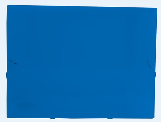 Carpeta Beautone Portadocumentos Gomas 36932 Polipropileno Din A4 Azul Transparente -Lomo 25 Mm