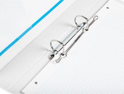 Carpeta Canguro 2 Anillas Mixtas 25Mm Liderpapel A4 Plastico Blanca