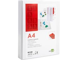Carpeta Canguro 2 Anillas Mixtas 25Mm Liderpapel A4 Plastico Blanca