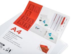 Carpeta Canguro 2 Anillas Mixtas 40Mm Liderpapel A4 Plastico Blanca