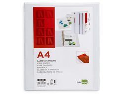 Carpeta Canguro 4 Anillas Mixtas 40Mm Liderpapel A4 Plastico Blanca