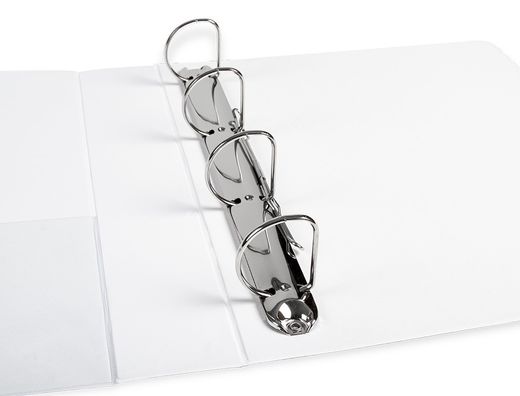 Carpeta Canguro 4 Anillas Mixtas 40Mm Liderpapel A4 Plastico Blanca