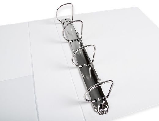 Carpeta Canguro 4 Anillas Mixtas 55Mm Liderpapel A4 Plastico Blanca