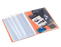 Carpeta carchivo archivex polipropileno canguro escaparate con espiral 40 fundas cierre gomas din a4