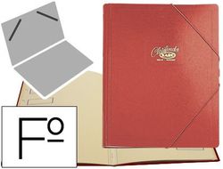 Carpeta Clasificador Carton Compacto Saro Folio Roja -12 Departamentos