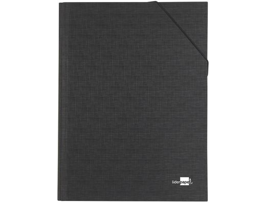 Carpeta Clasificadora Liderpapel 12 Departamentos Folio Prolongado Carton Forrado Negra