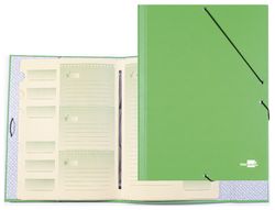 Carpeta Clasificadora Liderpapel 12 Departamentos Folio Prolongado Carton Forrado Verde Claro