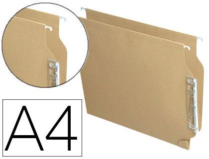 Carpeta Colgante Fade Din A4 Visor Lateral Kraft Eco