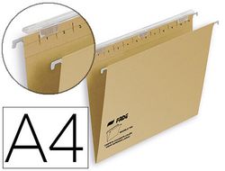 Carpeta Colgante Fade Tiki Din A4 Visor Superior 290 Mm Efecto Lupa Kraft Eco 230 G/M Lomo V