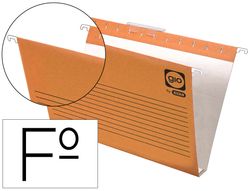Carpeta Colgante Gio Folio Visor Superior Corto Cristal Kraft Bicolor Eco Lomo 30 Mm
