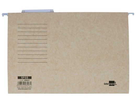 Carpeta Colgante Liderpapel Folio Prolongado Kraft