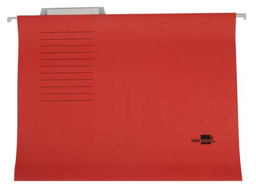 Carpeta Colgante Liderpapel Folio Roja