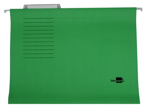 Carpeta Colgante Liderpapel Folio Verde
