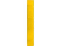 Carpeta con recambio liderpapel a4 cuadro 5mm 100 hojas 80g polipropileno 4 anillas 40mm amarillo fluor