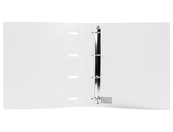 Carpeta con recambio liderpapel a4 cuadro 5mm 100 hojas 80g polipropileno 4 anillas 40mm transparente