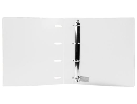 Carpeta con recambio liderpapel a4 cuadro 5mm 100 hojas 80g polipropileno 4 anillas 40mm transparente