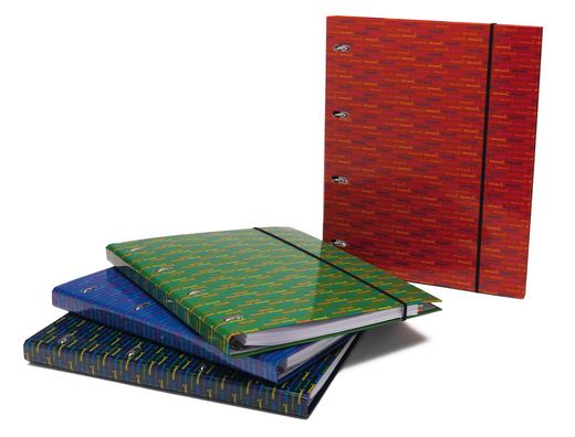 Carpeta con Recambio Liderpapel A5 Cuadro 5Mm Forrada 4 Anillas 20Mm