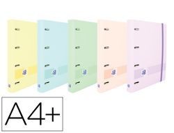 Carpeta con recambio oxford europeanbinder live&go polyfoam 4 anillas 35 mm cuadro 5 mm din a4+ con ref. 400146175