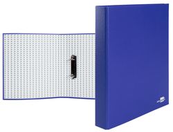 Carpeta de 2 Anillas 25Mm Mixtas Liderpapel Folio Carton Forrado Paper Coat Compresor Plastico Azul