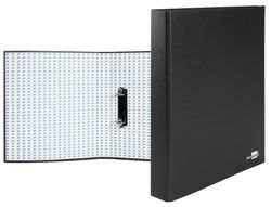 Carpeta de 2 Anillas 25Mm Mixtas Liderpapel Folio Carton Forrado Paper Coat Compresor Plastico Negra