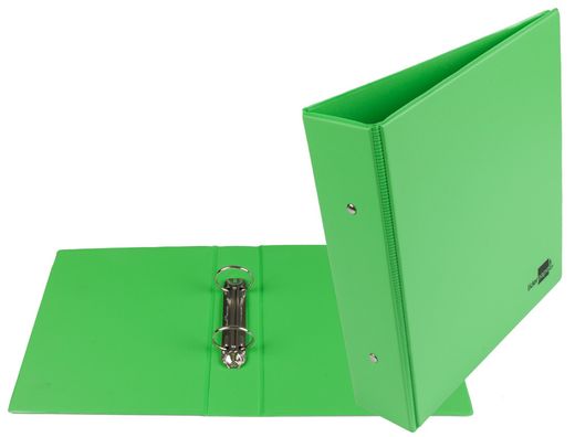 Carpeta de 2 Anillas 40 mm Redondas Liderpapel A5 Carton Forrado Pvc Verde