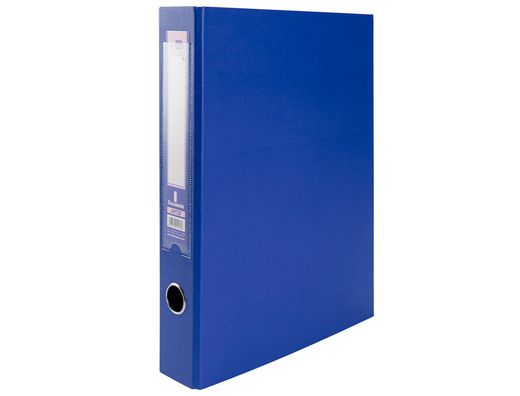 Carpeta de 2 anillas 40mm mixtas liderpapel folio carton forrado paper coat compresor plastico azul