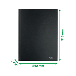 Carpeta de 3 solapas de cartón Leitz Recycle. 100% reciclable. DIN A4, negro