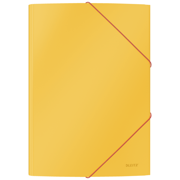 Carpeta de 3 solapas Leitz Cosy. DIN A4. Cartón, amarillo