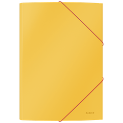 Carpeta de 3 solapas Leitz Cosy. DIN A4. Cartón, amarillo