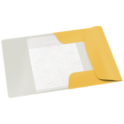Carpeta de 3 solapas Leitz Cosy. DIN A4. Cartón, amarillo