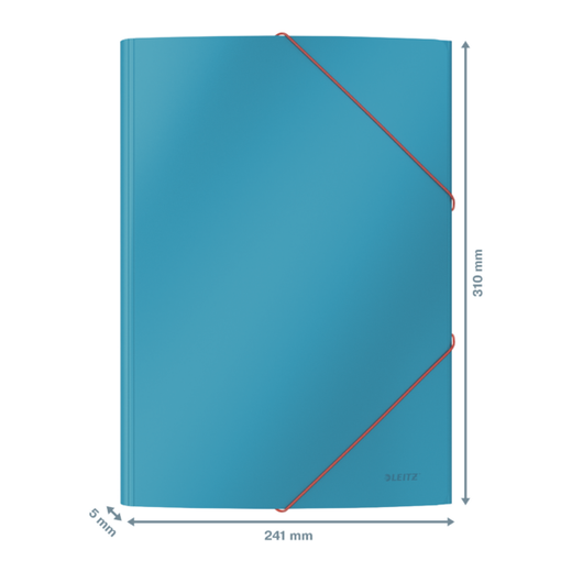 Carpeta de 3 solapas Leitz Cosy. DIN A4. Cartón, azul