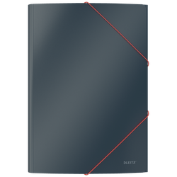 Carpeta de 3 solapas Leitz Cosy. DIN A4. Cartón, gris