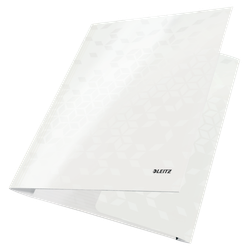 Carpeta de 3 solapas WOW. DIN A4. Cartón, blanco