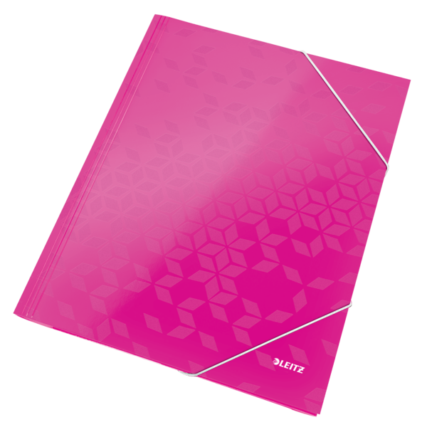 Carpeta de 3 solapas WOW. DIN A4. Cartón, fucsia