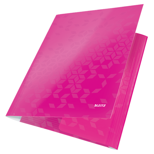 Carpeta de 3 solapas WOW. DIN A4. Cartón, fucsia