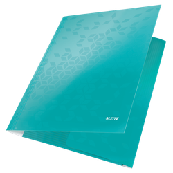 Carpeta de 3 solapas WOW. DIN A4. Cartón, turquesa