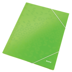Carpeta de 3 solapas WOW. DIN A4. Cartón, verde