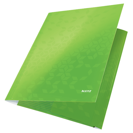 Carpeta de 3 solapas WOW. DIN A4. Cartón, verde