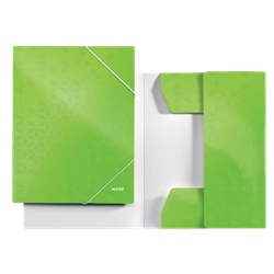 Carpeta de 3 solapas WOW. DIN A4. Cartón, verde