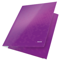 Carpeta de 3 solapas WOW. DIN A4. Cartón, violeta