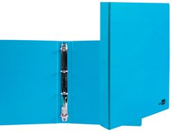 Carpeta de 4 Anillas 25 mm Mixtas Liderpapel A4 Carton Forrado Pvc Azul