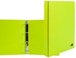 Carpeta de 4 Anillas 25 mm Mixtas Liderpapel A4 Carton Forrado Pvc Verde