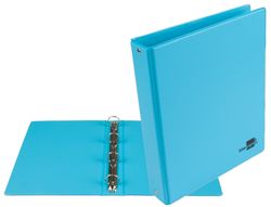 Carpeta de 4 Anillas 25 mm Redondas Liderpapel A5 Carton Forrado Pvc Azul