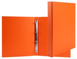 Carpeta de 4 Anillas 25 mm Redondas Liderpapel A5 Carton Forrado Pvc Naranja