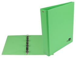 Carpeta de 4 Anillas 25 mm Redondas Liderpapel A5 Carton Forrado Pvc Verde